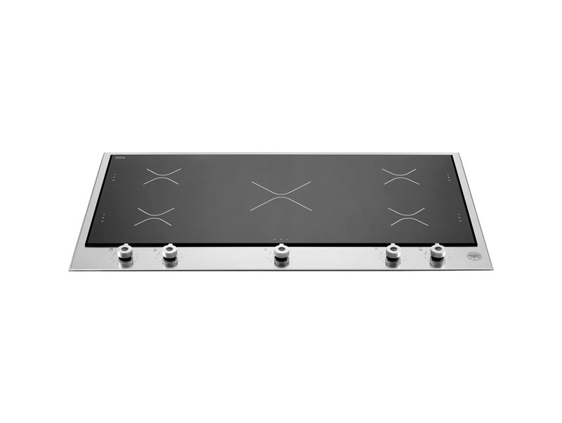 90 piano cottura a segmenti 5 zone induzione | Bertazzoni - Acciaio inox
