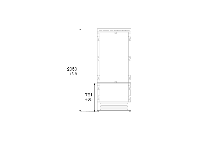 90 cm frigorifero ad incasso, panel ready apertura lato sinistro | Bertazzoni