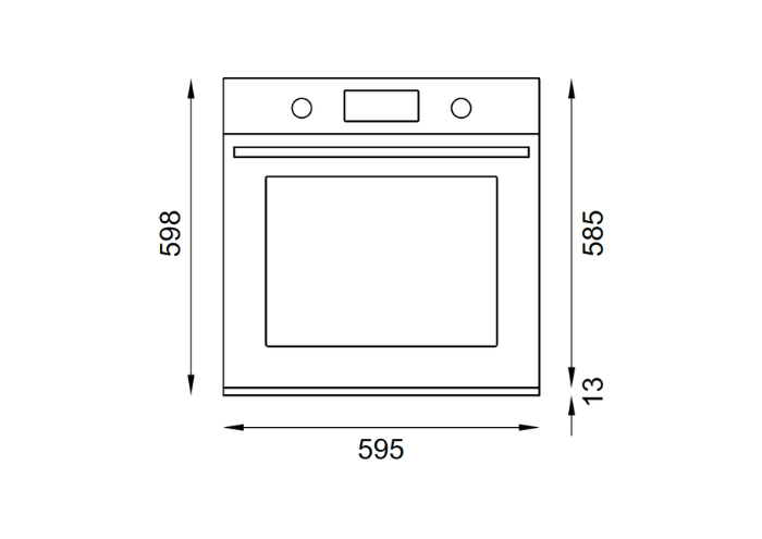 Forno da incasso 60cm elettrico pirolitico 11 funzioni, display TFT | Bertazzoni