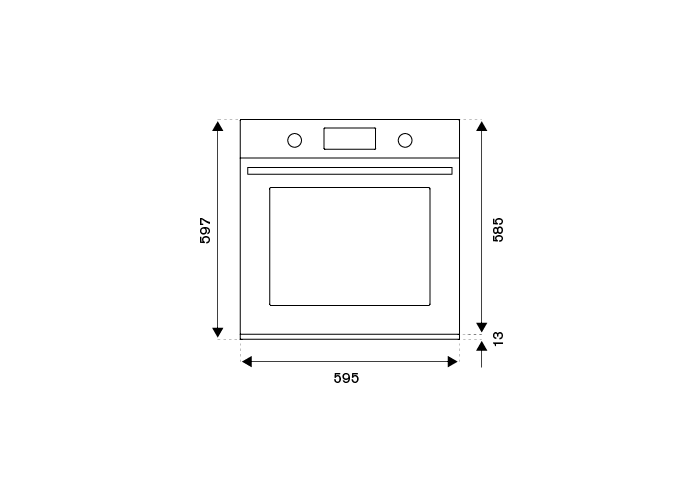 Forno da incasso 60cm elettrico 11 funzioni, display LCD | Bertazzoni