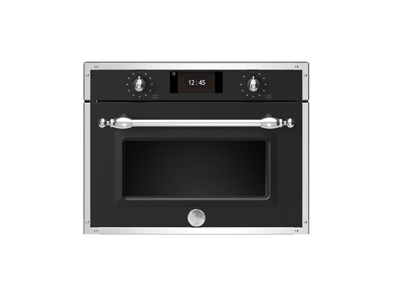 60x45cm vapore combinato, display TFT | Bertazzoni - Nero Opaco