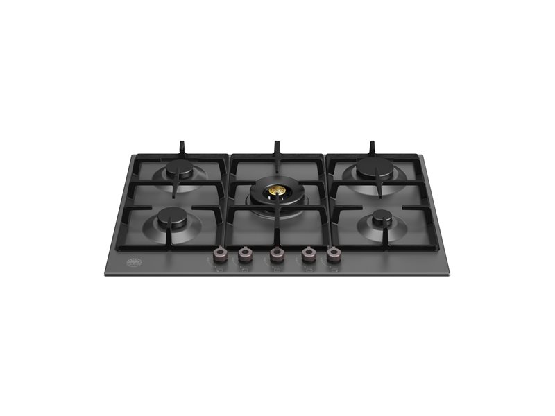 75 cm piano gas con wok | Bertazzoni - Nero Opaco