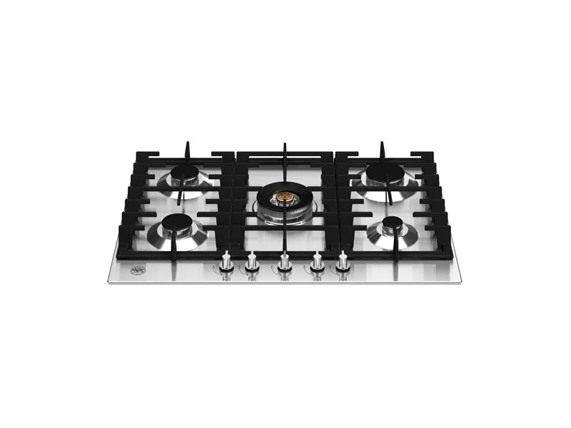 75 cm piano gas con wok centrale | Bertazzoni - Acciaio inox