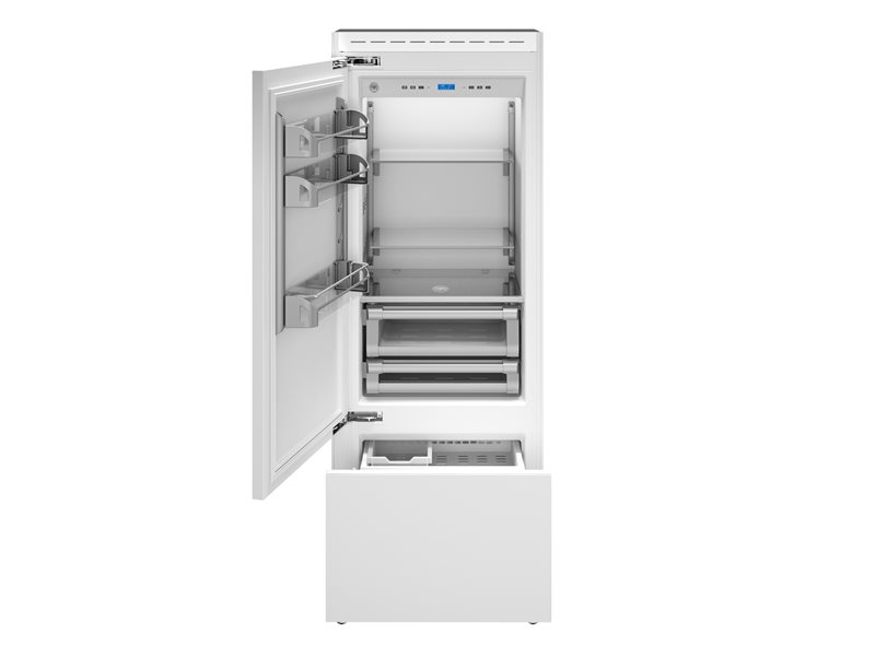 75 cm frigorifero ad incasso, panel ready apertura lato sinistro | Bertazzoni - Acciaio inox