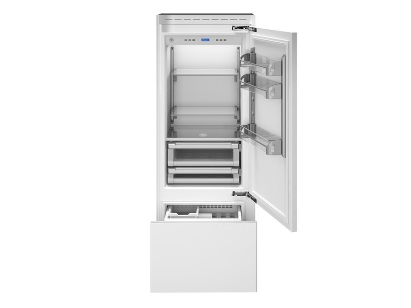 75 cm frigorifero ad incasso, panel ready apertura lato destro | Bertazzoni - Acciaio inox