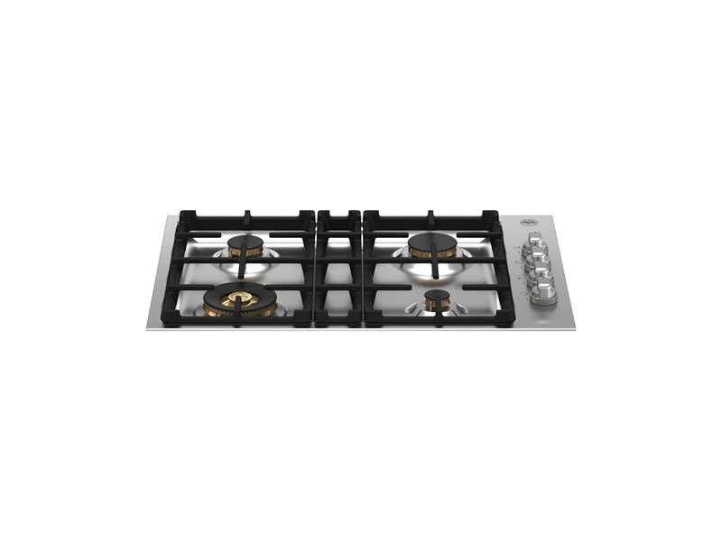 30 Drop-in Gas Cooktop 4 brass burners