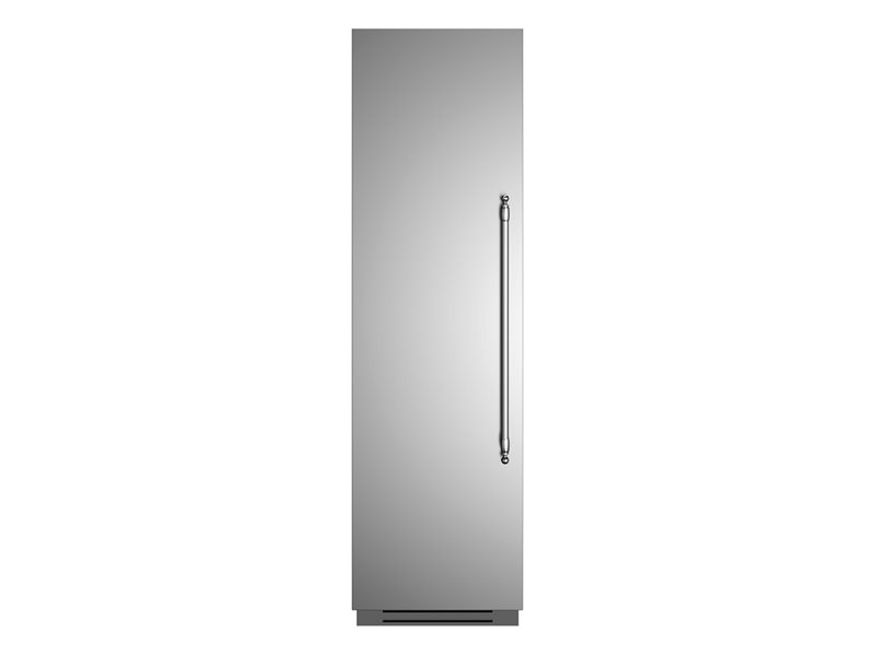 60 cm Colonna Freezer da incasso con porta in acciaio inossidabile