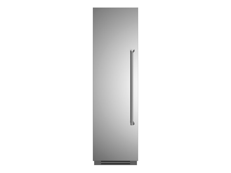 60 cm Colonna Freezer da incasso con porta in acciaio inossidabile