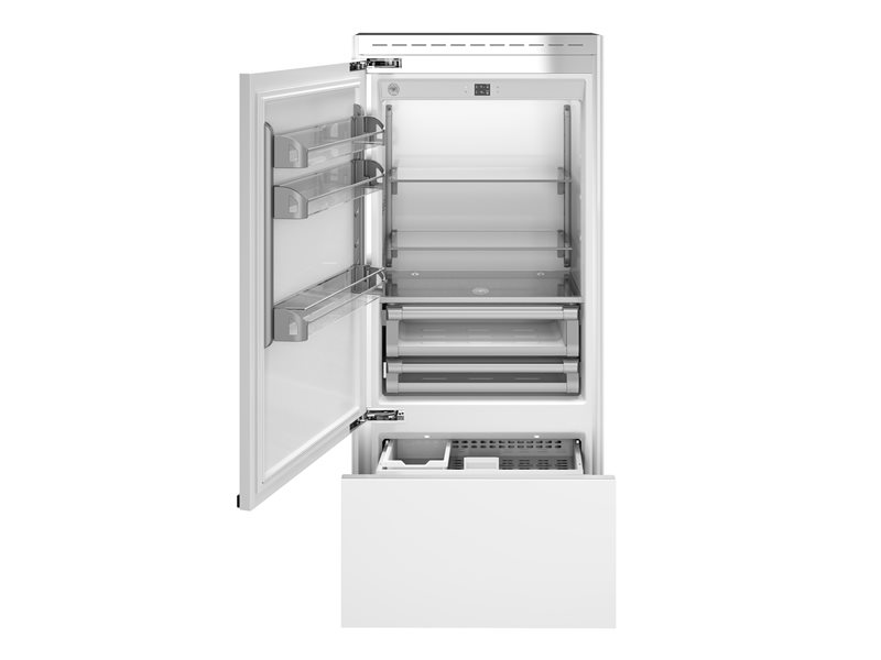 90 cm frigorifero ad incasso, panel ready apertura lato sinistro | Bertazzoni - Bianco