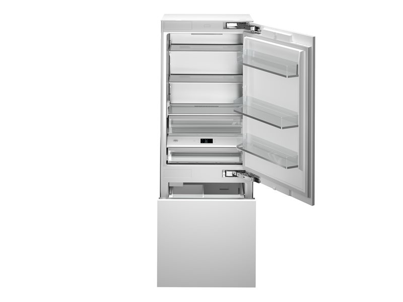 90cm frigorifero combinato da incasso, panel ready con ice maker e distributore d'acqua | Bertazzoni - Panel Ready