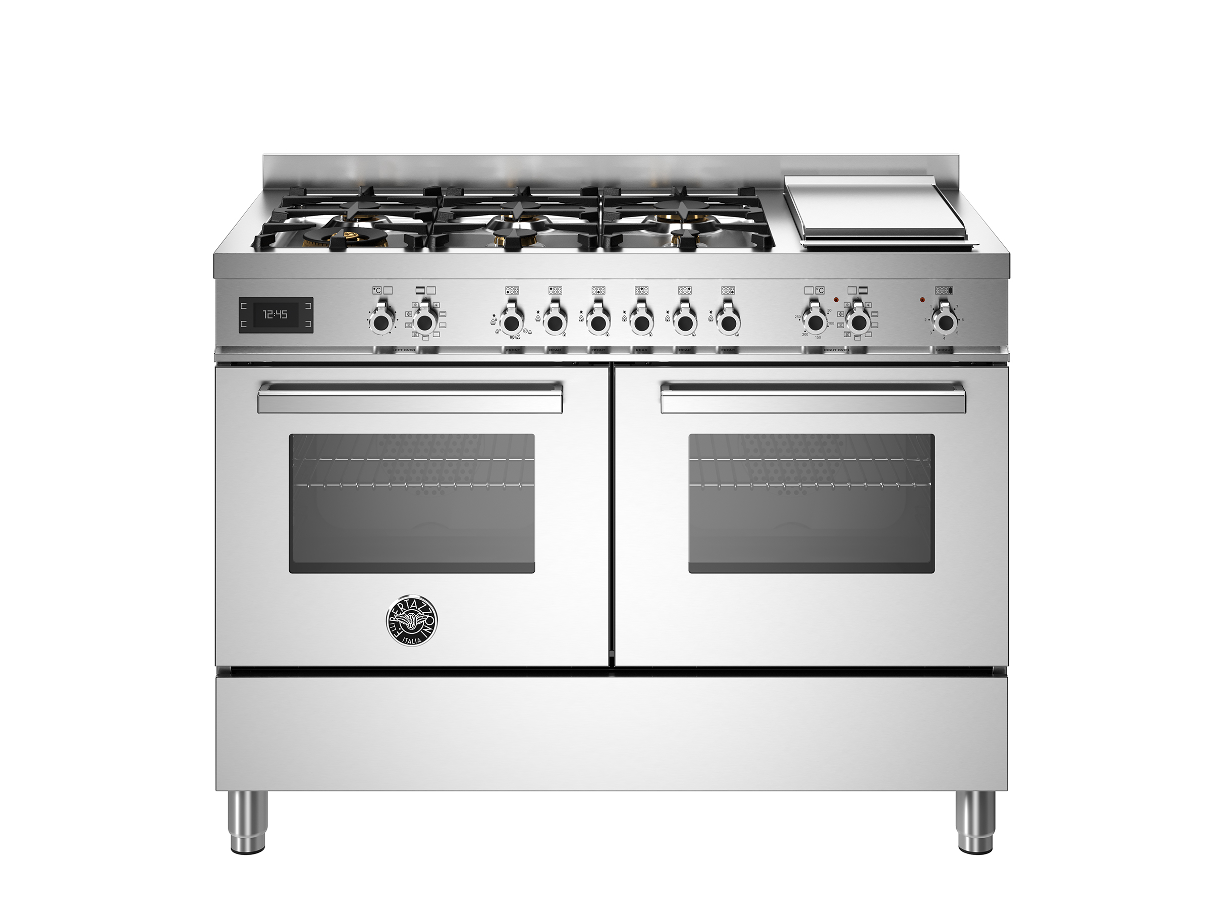 Glem ST96TVI Specialista Cucina da accosto cm. 90 - 5 fuochi + forno a gas  - acciaio inox