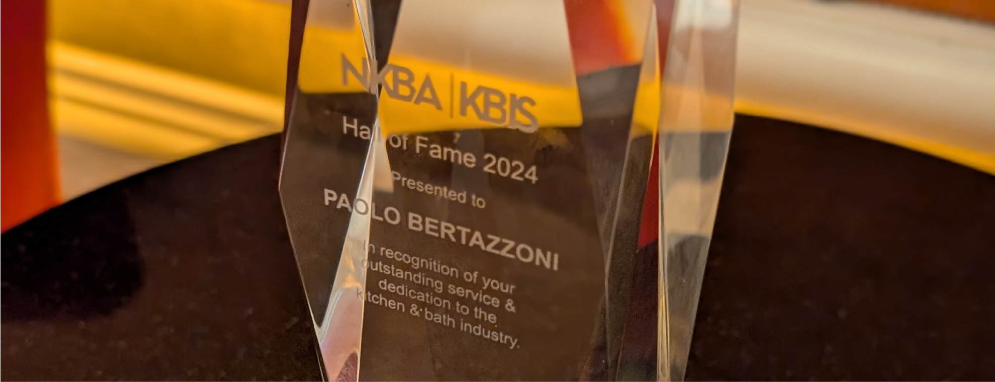 Paolo Bertazzoni entra nella Hall of Fame NKBA - Bertazzoni